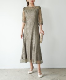 lowya lace midi dress