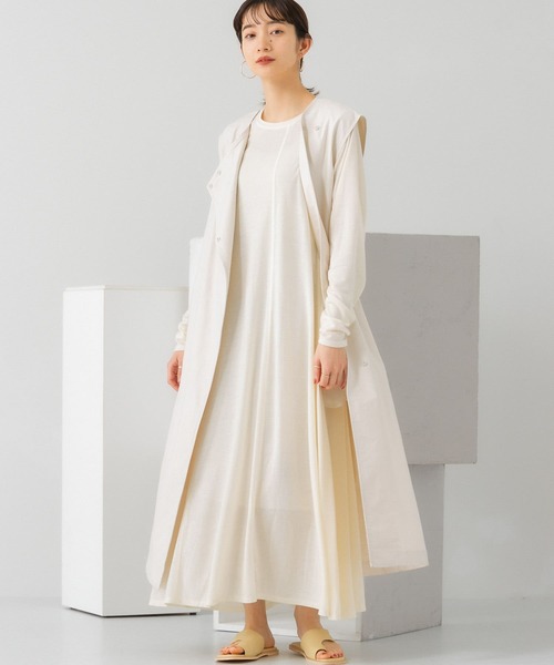 KBF（ケイビーエフ）の「アシメステッチフレアワンピース（ワンピース・レディース・ブラック/オフホワイト/アイボリー・ONE）」の20枚目の写真