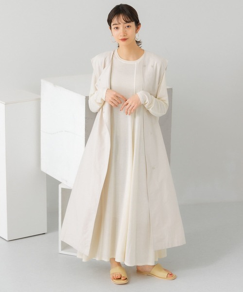 KBF（ケイビーエフ）の「アシメステッチフレアワンピース（ワンピース・レディース・ブラック/オフホワイト/アイボリー・ONE）」の21枚目の写真