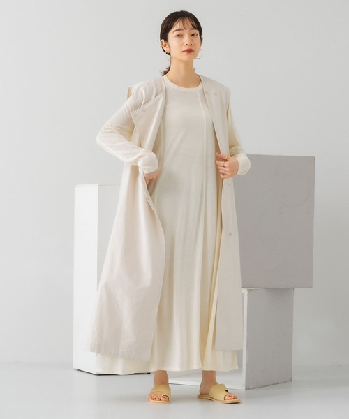 KBF（ケイビーエフ）の「アシメステッチフレアワンピース（ワンピース・レディース・ブラック/オフホワイト/アイボリー・ONE）」の22枚目の写真