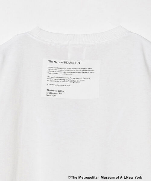 BEAMS BOY（ビームスボーイ）の「THE MET × BEAMS BOY / MINI LOGO T（Tシャツ/カットソー・レディース・ネイビー/オフホワイト・X-LARGE）」の8枚目の写真