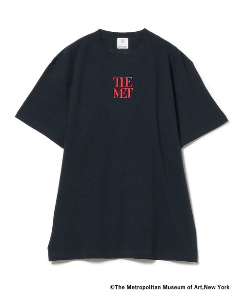 BEAMS BOY（ビームスボーイ）の「THE MET × BEAMS BOY / MINI LOGO T（Tシャツ/カットソー・レディース・ネイビー/オフホワイト・X-LARGE）」の7枚目の写真