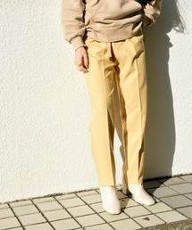 Brownie ベルト付 ハイウエストテーパードパンツ