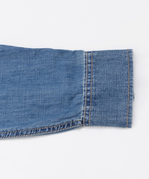 Wrangler（ラングラー）の「［Wrangler ラングラー］Women’s Western Denim Snap Dress ウエスタン デニム シャツ ワンピース（シャツワンピース・レディース・ライトインディゴブルー・S/L/M）」の4枚目の写真