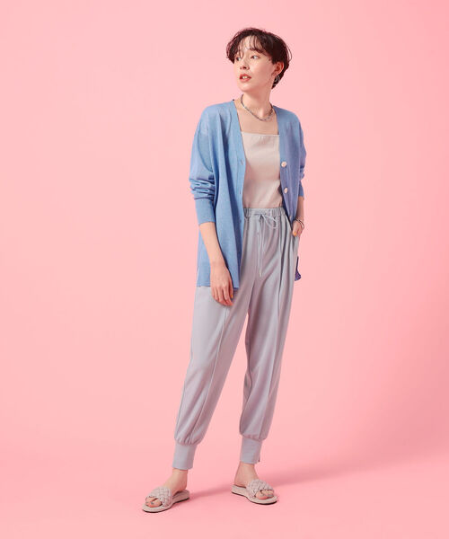NOLLEY’S Sophi（ノーリーズソフィ）の「ドライダンボールジョガーパンツ（その他パンツ・レディース・ブラック/サックスブルー・38/36）」の8枚目の写真