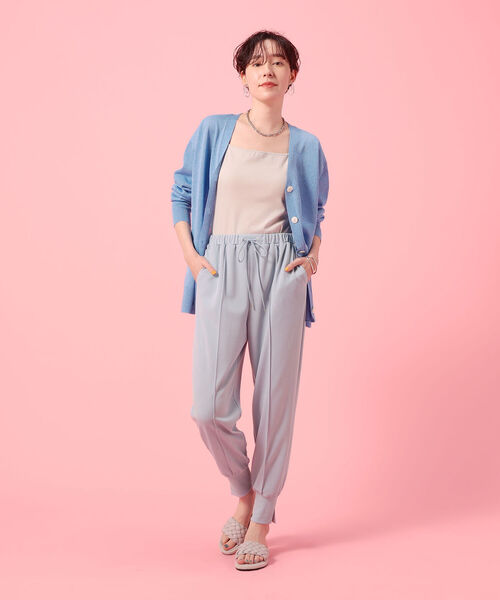 NOLLEY’S Sophi（ノーリーズソフィ）の「ドライダンボールジョガーパンツ（その他パンツ・レディース・ブラック/サックスブルー・38/36）」の7枚目の写真