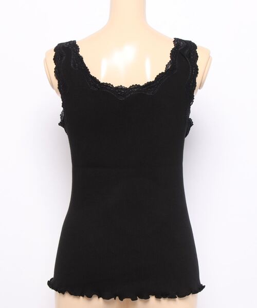 mysty woman（ミスティウーマン）の「シームレスレースタンク 269699（タンクトップ・レディース・ブラック/ラベンダー/モカ/ホワイト/ライトグリーン・FREE）」の7枚目の写真