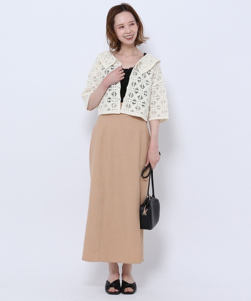 mysty woman（ミスティウーマン）の「シームレスレースタンク 269699（タンクトップ・レディース・ブラック/ラベンダー/モカ/ホワイト/ライトグリーン・FREE）」の10枚目の写真