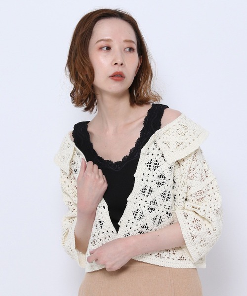 mysty woman（ミスティウーマン）の「シームレスレースタンク 269699（タンクトップ・レディース・ブラック/ラベンダー/モカ/ホワイト/ライトグリーン・FREE）」の11枚目の写真