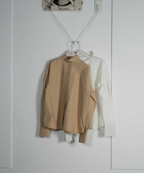 lawgy（ラウジー）の「detachable collar stitch shirt（シャツ/ブラウス・レディース・ホワイト/ベージュ・FREE）」の4枚目の写真