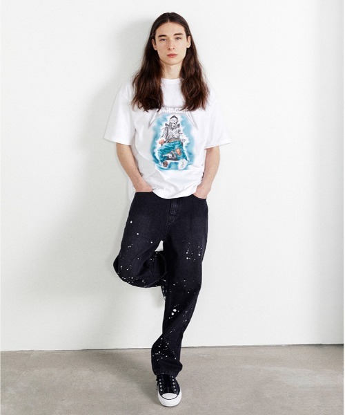 MAHAGRID（マハグリッド）の「【mahagrid】THRILLER MAN TEE / マハグリッド スリラーマン グラフィック Tシャツ（Tシャツ/カットソー・メンズ・ホワイト/チャコールグレー/ブラック・MEDIUM/LARGE）」の5枚目の写真