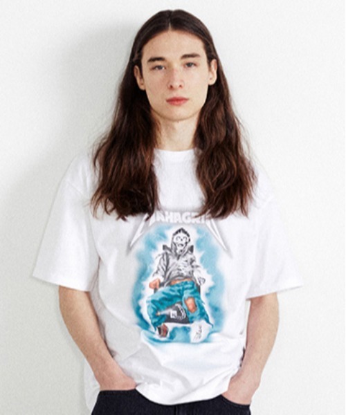 【mahagrid】22SS★ THRILLER MAN TEE MUSINSA | MAHAGRID THRILLER MAN TEE WHITE(MG2CMMT511A)