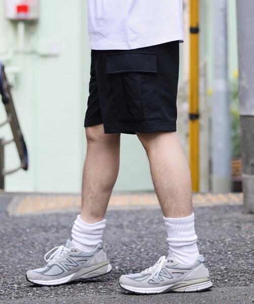 FREAK'S STORE（フリークスストア）の「WEB限定 スウェットカーゴショーツ/イージーパンツ/ワイドカーゴショーツ（カーゴパンツ・メンズ・アッシュグレー/ブラック/ダークグリーン/ネイビー・SMALL/MEDIUM/LARGE）」の21枚目の写真