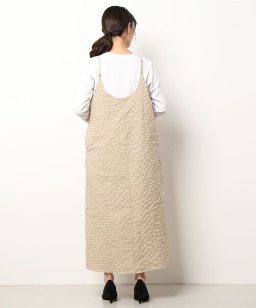 HONEYSUCKLE ROSE（ハニーサックルローズ）の「【HONEYSUCKLE ROSE】キャミワンピース（シャツワンピース・レディース・ブラック/ベージュ・L/M）」の3枚目の写真