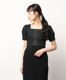 ANDGEEBEE | パフスリーブデニムトップス(その他トップス)