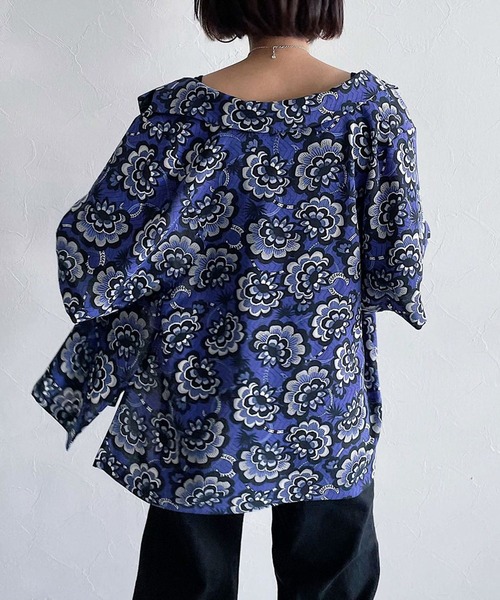 PAGEBOY（ページボーイ）の「モードアロハシャツ / セットアップ対応（シャツ/ブラウス・レディース・オフホワイト/ターコイズブルー/パープル系その他・FREE）」の14枚目の写真