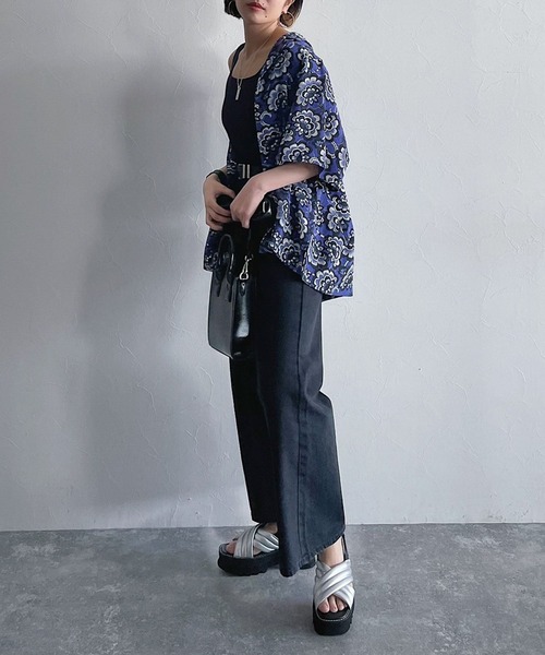 PAGEBOY（ページボーイ）の「モードアロハシャツ / セットアップ対応（シャツ/ブラウス・レディース・オフホワイト/ターコイズブルー/パープル系その他・FREE）」の17枚目の写真