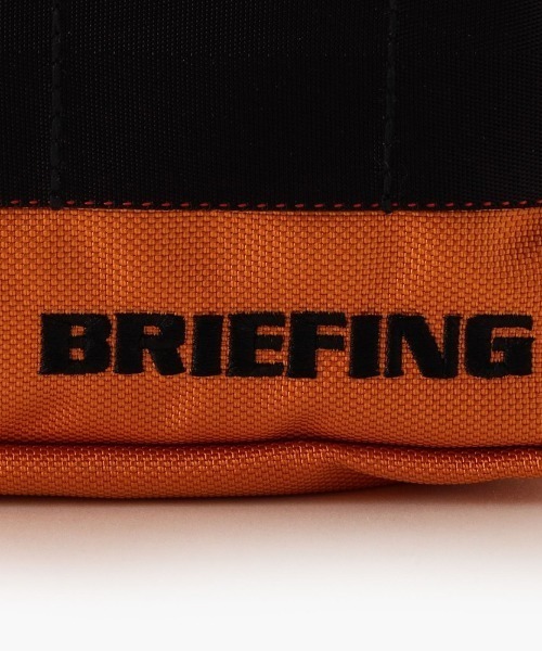 BRIEFING オレンジ ポーチ ダブルジッパー リニューアルにつき生産終了】TURF DOUBLE ZIP POUCH TL（ターフ