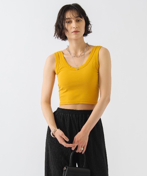 HANNE(アン)の「ショートタンク(Tシャツ/カットソー・レディース・ホワイト/ブラック/イエロー/レッド・フリー)」の18枚目の写真