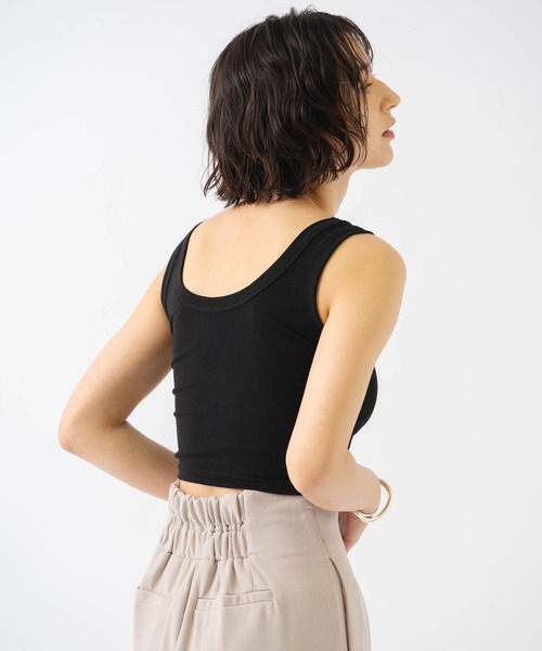 HANNE(アン)の「ショートタンク(Tシャツ/カットソー・レディース・ホワイト/ブラック/イエロー/レッド・フリー)」の11枚目の写真