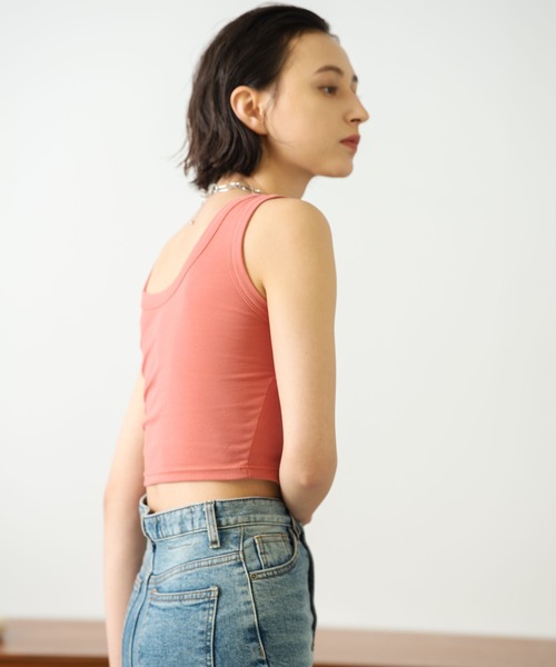 HANNE(アン)の「ショートタンク(Tシャツ/カットソー・レディース・ホワイト/ブラック/イエロー/レッド・フリー)」の14枚目の写真