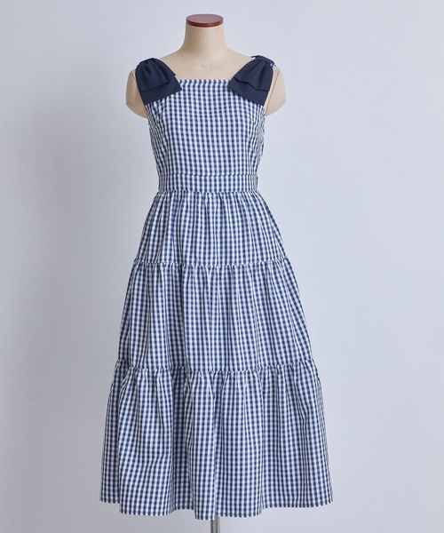 tocco closet♡肩あき袖リボン ギンガムチェック tocco - 肩あきギンガムチェックブラウス♡の通販 by momo.*ﾟ's shop