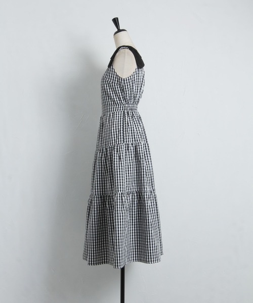 tocco closet（トッコ クローゼット）の「肩りぼん付きギンガム 