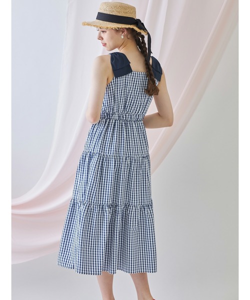 tocco closet♡肩あき袖リボン ギンガムチェック tocco - 肩あきギンガムチェックブラウス♡の通販 by momo.*ﾟ's shop