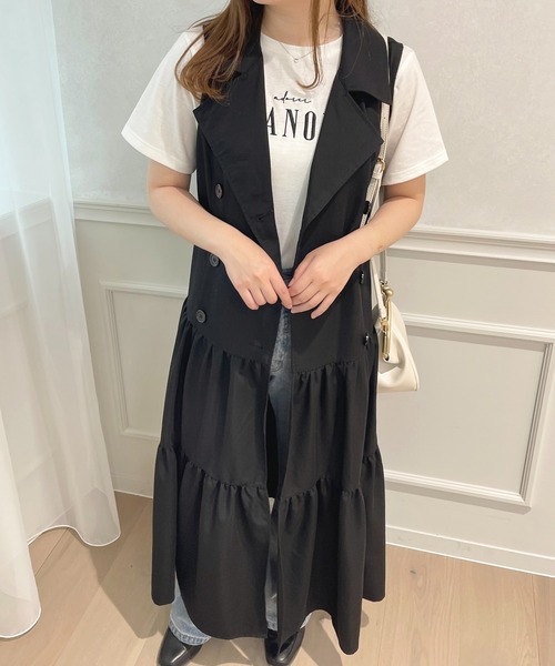 apres jour(アプレジュール)の「トレンチティアードワンピース【ZOZOTOWN限定アイテム】(ワンピース・レディース・インディゴブルー/ベージュ/ブラック・X-LARGE/フリー)」の10枚目の写真