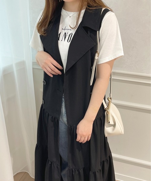 apres jour(アプレジュール)の「トレンチティアードワンピース【ZOZOTOWN限定アイテム】(ワンピース・レディース・インディゴブルー/ベージュ/ブラック・X-LARGE/フリー)」の9枚目の写真