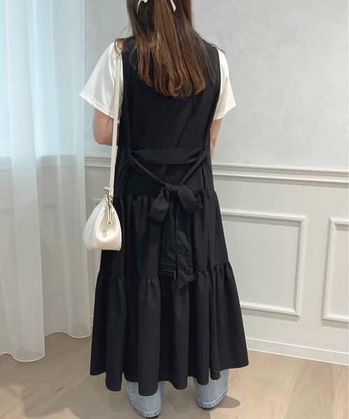 apres jour(アプレジュール)の「トレンチティアードワンピース【ZOZOTOWN限定アイテム】(ワンピース・レディース・インディゴブルー/ベージュ/ブラック・X-LARGE/フリー)」の12枚目の写真