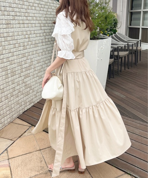 apres jour(アプレジュール)の「トレンチティアードワンピース【ZOZOTOWN限定アイテム】(ワンピース・レディース・インディゴブルー/ベージュ/ブラック・X-LARGE/フリー)」の20枚目の写真