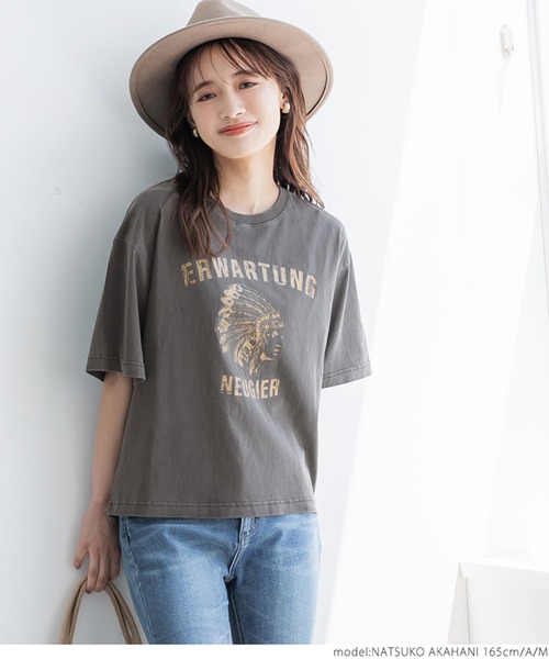 coca(coca)(コカ)の「ビンテージライクピグメントTee(Tシャツ/カットソー・レディース・A/B・M/L)」の3枚目の写真
