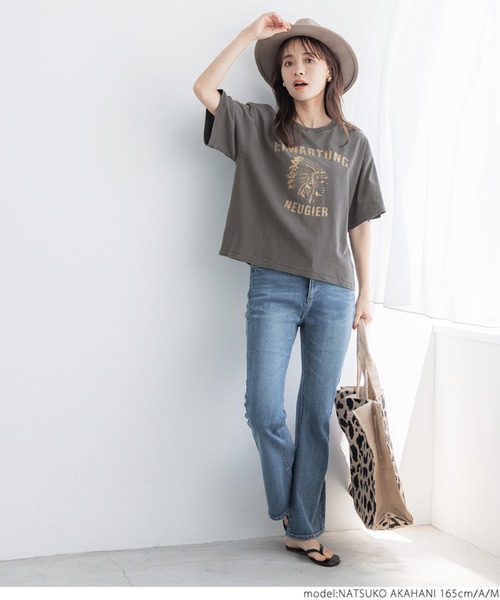 coca(coca)(コカ)の「ビンテージライクピグメントTee(Tシャツ/カットソー・レディース・A/B・M/L)」の4枚目の写真