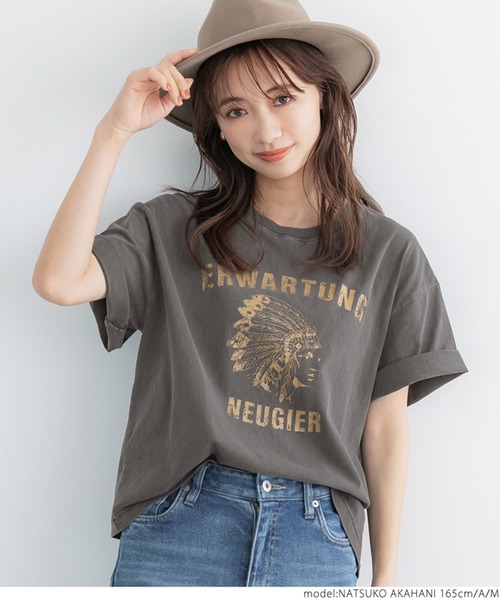 coca(coca)(コカ)の「ビンテージライクピグメントTee(Tシャツ/カットソー・レディース・A/B・M/L)」の8枚目の写真