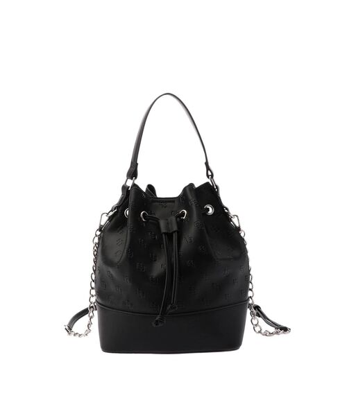 GYDA(ジェイダ)の「GG PATTERN エンボス2WAY drewstringバッグ(ハンドバッグ・レディース・オフホワイト/ブラック・FREE)」の12枚目の写真