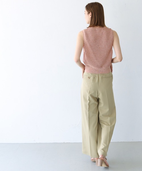 CLEIO(クレイオ)の「【CLEIO】リネンミックスノースリーブニット(ニット/セーター・レディース・ベージュ/グリーン/テラコッタ・FREE)」の21枚目の写真