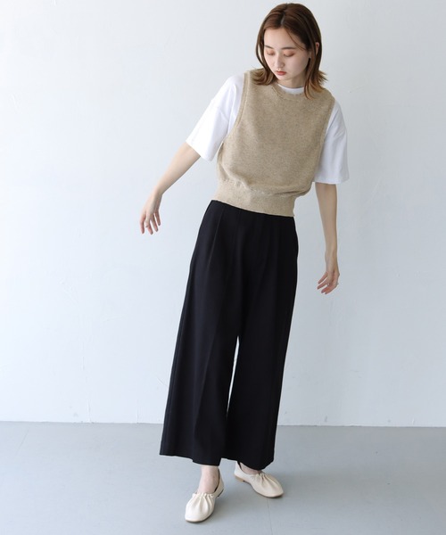 CLEIO(クレイオ)の「【CLEIO】リネンミックスノースリーブニット(ニット/セーター・レディース・ベージュ/グリーン/テラコッタ・FREE)」の10枚目の写真