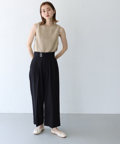 CLEIO(クレイオ)の「【CLEIO】リネンミックスノースリーブニット(ニット/セーター・レディース・ベージュ/グリーン/テラコッタ・FREE)」の11枚目の写真