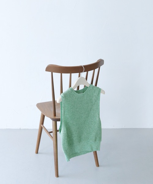 CLEIO(クレイオ)の「【CLEIO】リネンミックスノースリーブニット(ニット/セーター・レディース・ベージュ/グリーン/テラコッタ・FREE)」の19枚目の写真