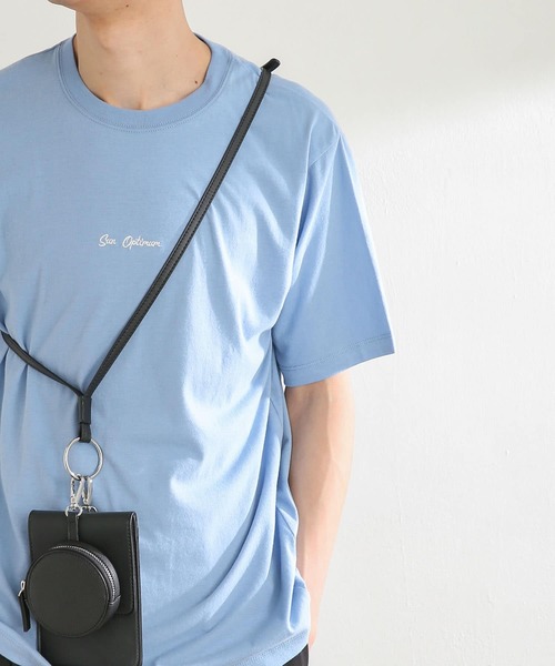 SENSE OF PLACE by URBAN RESEARCH（センスオブプレイスバイアーバンリサーチ）の「オーガニックコットンシシュウTシャツ(5分袖)（Tシャツ/カットソー・メンズ・ライトブルー/ホワイト/ブラック/グリーン・LARGE/MEDIUM）」の12枚目の写真