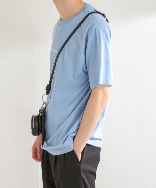 SENSE OF PLACE by URBAN RESEARCH（センスオブプレイスバイアーバンリサーチ）の「オーガニックコットンシシュウTシャツ(5分袖)（Tシャツ/カットソー・メンズ・ライトブルー/ホワイト/ブラック/グリーン・LARGE/MEDIUM）」の13枚目の写真