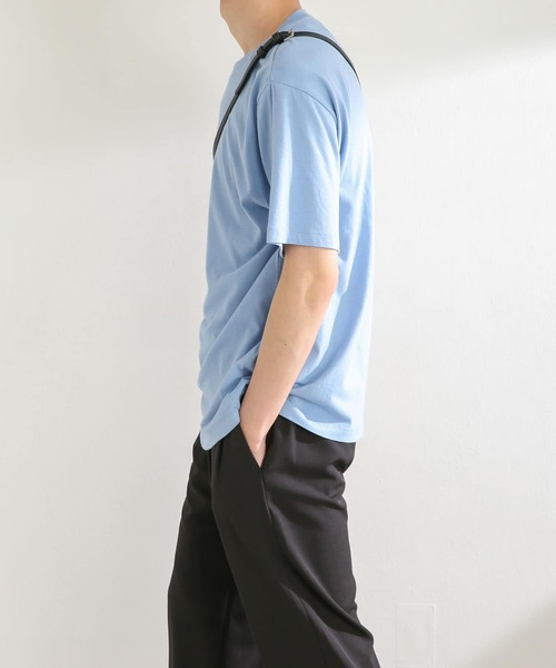 SENSE OF PLACE by URBAN RESEARCH（センスオブプレイスバイアーバンリサーチ）の「オーガニックコットンシシュウTシャツ(5分袖)（Tシャツ/カットソー・メンズ・ライトブルー/ホワイト/ブラック/グリーン・LARGE/MEDIUM）」の14枚目の写真