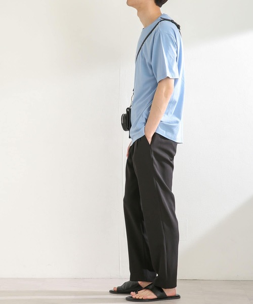 SENSE OF PLACE by URBAN RESEARCH（センスオブプレイスバイアーバンリサーチ）の「オーガニックコットンシシュウTシャツ(5分袖)（Tシャツ/カットソー・メンズ・ライトブルー/ホワイト/ブラック/グリーン・LARGE/MEDIUM）」の16枚目の写真