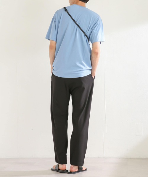 SENSE OF PLACE by URBAN RESEARCH（センスオブプレイスバイアーバンリサーチ）の「オーガニックコットンシシュウTシャツ(5分袖)（Tシャツ/カットソー・メンズ・ライトブルー/ホワイト/ブラック/グリーン・LARGE/MEDIUM）」の17枚目の写真