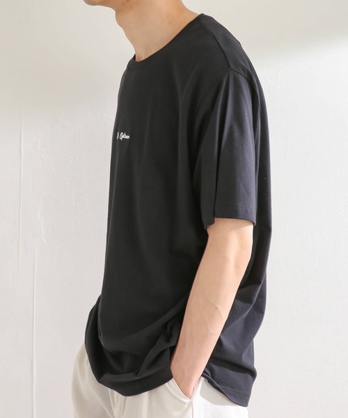 SENSE OF PLACE by URBAN RESEARCH（センスオブプレイスバイアーバンリサーチ）の「オーガニックコットンシシュウTシャツ(5分袖)（Tシャツ/カットソー・メンズ・ライトブルー/ホワイト/ブラック/グリーン・LARGE/MEDIUM）」の18枚目の写真