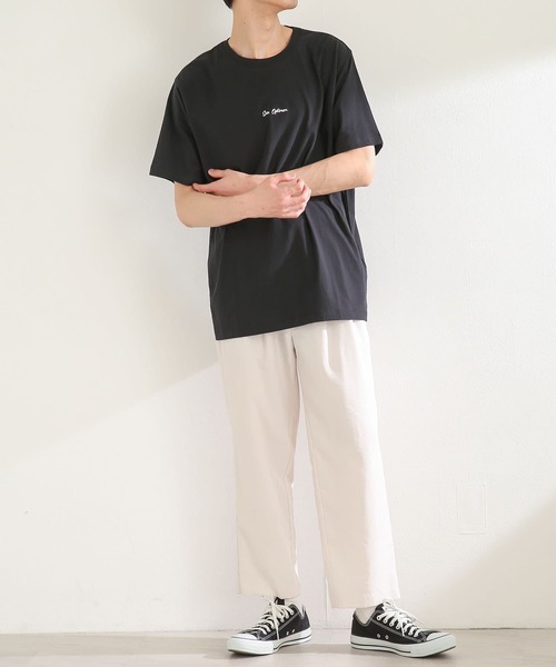 SENSE OF PLACE by URBAN RESEARCH（センスオブプレイスバイアーバンリサーチ）の「オーガニックコットンシシュウTシャツ(5分袖)（Tシャツ/カットソー・メンズ・ライトブルー/ホワイト/ブラック/グリーン・LARGE/MEDIUM）」の22枚目の写真