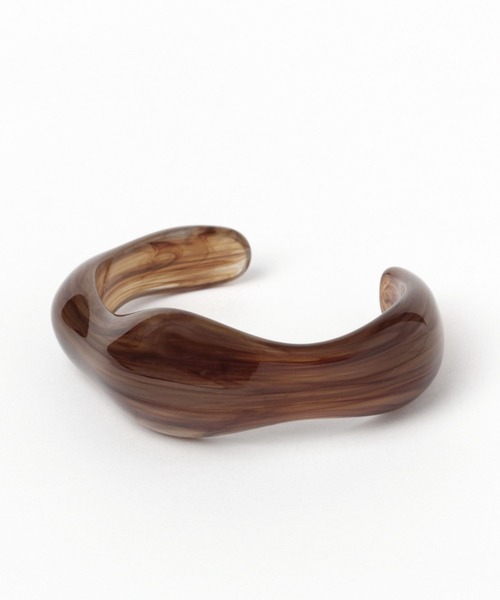 LEPSIM（レプシィム）の「プックリクリアバングル　298419（バングル/リストバンド・レディース・ブラウン/グリーン/クリア・ONE SIZE）」の5枚目の写真