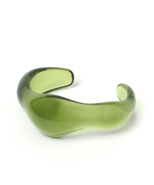 LEPSIM（レプシィム）の「プックリクリアバングル　298419（バングル/リストバンド・レディース・ブラウン/グリーン/クリア・ONE SIZE）」の6枚目の写真