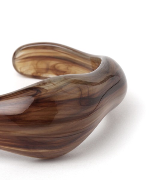 LEPSIM（レプシィム）の「プックリクリアバングル　298419（バングル/リストバンド・レディース・ブラウン/グリーン/クリア・ONE SIZE）」の8枚目の写真